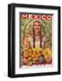 Direccion General de Turismo: Mexico - Plenty of Fruit-Jorge Gonzalez Camarena-Framed Art Print