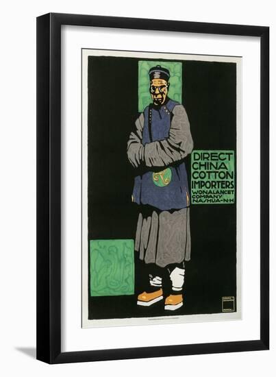 Direct China Cotton Importers, Merchant-null-Framed Art Print