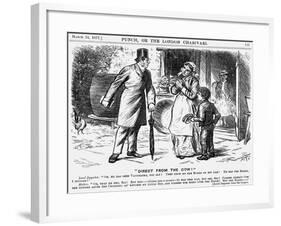 Direct from the Cow!, 1877-Charles Samuel Keene-Framed Giclee Print