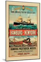 Direct Post Office Shipping Hamburg to New York-null-Mounted Art Print