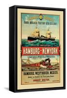 Direct Post Office Shipping Hamburg to New York-null-Framed Stretched Canvas
