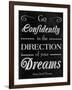 Direction of your Dreams-null-Framed Art Print