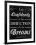 Direction of your Dreams-null-Framed Art Print