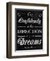 Direction of your Dreams-null-Framed Art Print