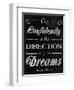 Direction of your Dreams-null-Framed Art Print