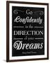 Direction of your Dreams-null-Framed Art Print