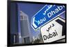 Direction Signs on Sheikh Zayed Road in Dubai-Jon Hicks-Framed Photographic Print