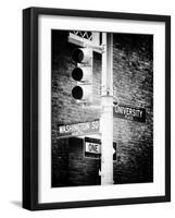 Directional Signs and Traffic Lights, Greenwich Village, Historic District, Manhattan, New York-Philippe Hugonnard-Framed Photographic Print