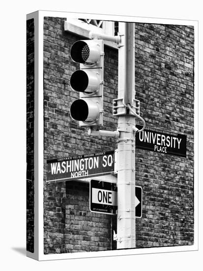 Directional Signs and Traffic Lights, Greenwich Village, Historic District, Manhattan, New York-Philippe Hugonnard-Stretched Canvas