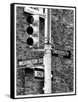 Directional Signs and Traffic Lights, Greenwich Village, Historic District, Manhattan, New York-Philippe Hugonnard-Framed Stretched Canvas