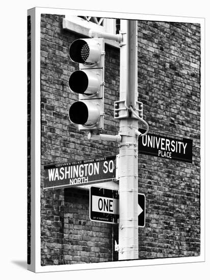 Directional Signs and Traffic Lights, Greenwich Village, Historic District, Manhattan, New York-Philippe Hugonnard-Stretched Canvas