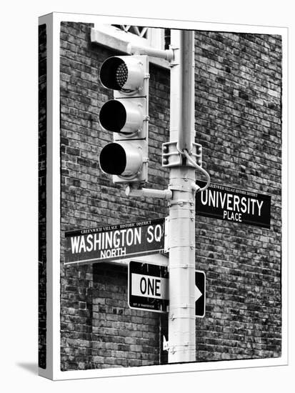 Directional Signs and Traffic Lights, Greenwich Village, Historic District, Manhattan, New York-Philippe Hugonnard-Stretched Canvas