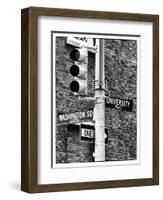 Directional Signs and Traffic Lights, Greenwich Village, Historic District, Manhattan, New York-Philippe Hugonnard-Framed Photographic Print