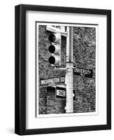 Directional Signs and Traffic Lights, Greenwich Village, Historic District, Manhattan, New York-Philippe Hugonnard-Framed Photographic Print