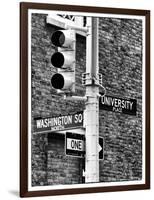 Directional Signs and Traffic Lights, Greenwich Village, Historic District, Manhattan, New York-Philippe Hugonnard-Framed Photographic Print