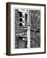 Directional Signs and Traffic Lights, Greenwich Village, Historic District, Manhattan, New York-Philippe Hugonnard-Framed Photographic Print