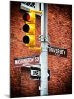 Directional Signs and Traffic Lights, Greenwich Village, Historic District, Manhattan, New York-Philippe Hugonnard-Mounted Photographic Print