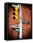 Directional Signs and Traffic Lights, Greenwich Village, Historic District, Manhattan, New York-Philippe Hugonnard-Framed Stretched Canvas
