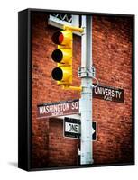 Directional Signs and Traffic Lights, Greenwich Village, Historic District, Manhattan, New York-Philippe Hugonnard-Framed Stretched Canvas