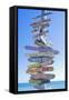 Directions Signpost Near Seaside, Key West, Florida, Usa-Marco Simoni-Framed Stretched Canvas