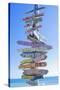 Directions Signpost Near Seaside, Key West, Florida, Usa-Marco Simoni-Stretched Canvas