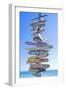 Directions Signpost Near Seaside, Key West, Florida, Usa-Marco Simoni-Framed Premium Photographic Print