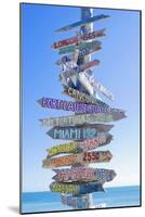 Directions Signpost Near Seaside, Key West, Florida, Usa-Marco Simoni-Mounted Premium Photographic Print