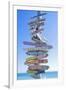 Directions Signpost Near Seaside, Key West, Florida, Usa-Marco Simoni-Framed Premium Photographic Print