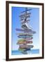 Directions Signpost Near Seaside, Key West, Florida, Usa-Marco Simoni-Framed Premium Photographic Print