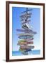 Directions Signpost Near Seaside, Key West, Florida, Usa-Marco Simoni-Framed Premium Photographic Print