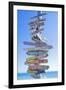 Directions Signpost Near Seaside, Key West, Florida, Usa-Marco Simoni-Framed Premium Photographic Print