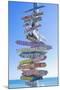 Directions Signpost Near Seaside, Key West, Florida, Usa-Marco Simoni-Mounted Premium Photographic Print