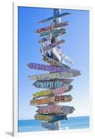 Directions Signpost Near Seaside, Key West, Florida, Usa-Marco Simoni-Framed Photographic Print