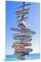 Directions Signpost Near Seaside, Key West, Florida, Usa-Marco Simoni-Mounted Premium Photographic Print