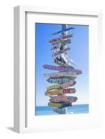 Directions Signpost Near Seaside, Key West, Florida, Usa-Marco Simoni-Framed Photographic Print