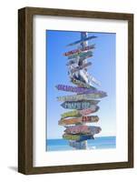 Directions Signpost Near Seaside, Key West, Florida, Usa-Marco Simoni-Framed Premium Photographic Print