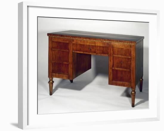 Directoire Style Cherry Wood Venetian Writing Desk, Italy, Late 18th Century-null-Framed Giclee Print