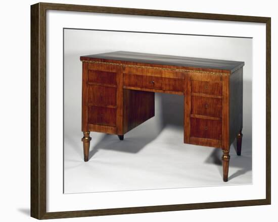 Directoire Style Cherry Wood Venetian Writing Desk, Italy, Late 18th Century-null-Framed Giclee Print