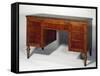 Directoire Style Cherry Wood Venetian Writing Desk, Italy, Late 18th Century-null-Framed Stretched Canvas