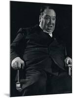 Director Alfred Hitchcock on Set of Motion Picture Shadow of a Doubt-Gjon Mili-Mounted Premium Photographic Print