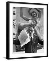 Director and Producer Dino De Laurentis-Carlo Bavagnoli-Framed Premium Photographic Print