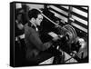 Director Frank Capra Editing Film for "You Can't Take It with You" at Columbia Studios-Rex Hardy Jr.-Framed Stretched Canvas