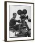 Director George Stevens Lining Up Shot in Camera for the Movie "Giant"-Allan Grant-Framed Premium Photographic Print
