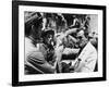 Director Luchino Visconti on set of film "The Leopard", 1962 (b/w photo)-null-Framed Photo