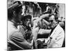 Director Luchino Visconti on set of film "The Leopard", 1962 (b/w photo)-null-Mounted Photo