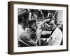 Director Luchino Visconti on set of film "The Leopard", 1962 (b/w photo)-null-Framed Photo