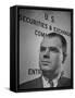 Director of Trading and Exchange Division of the Securities and Exchange Commission James Treanor-null-Framed Stretched Canvas