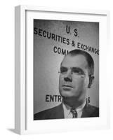 Director of Trading and Exchange Division of the Securities and Exchange Commission James Treanor-null-Framed Photographic Print