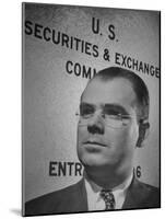 Director of Trading and Exchange Division of the Securities and Exchange Commission James Treanor-null-Mounted Photographic Print