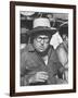 Director Sergio Leone on Location in Almeria, Spain Filming "Once Upon a Time in the West."-Bill Ray-Framed Premium Photographic Print